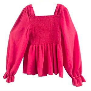 Elegant Pink Women's Top Size 1X